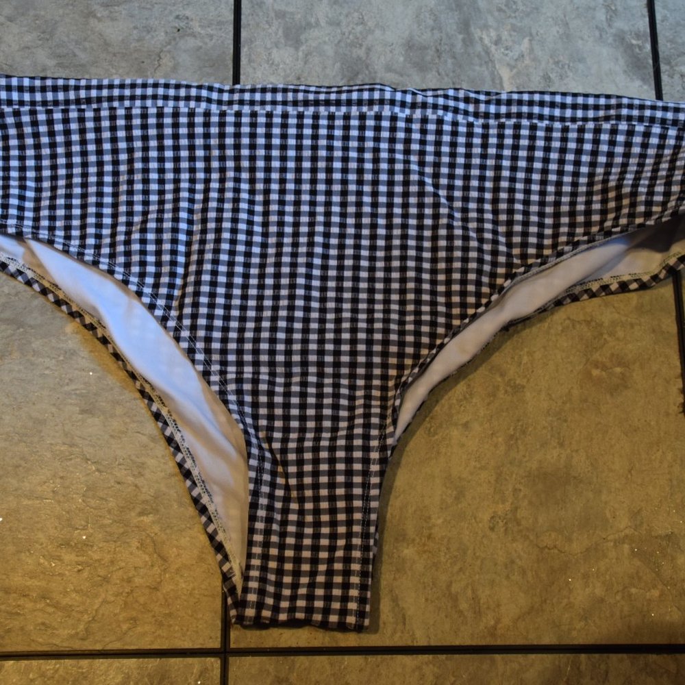 Gingham Swimsuit Bottoms